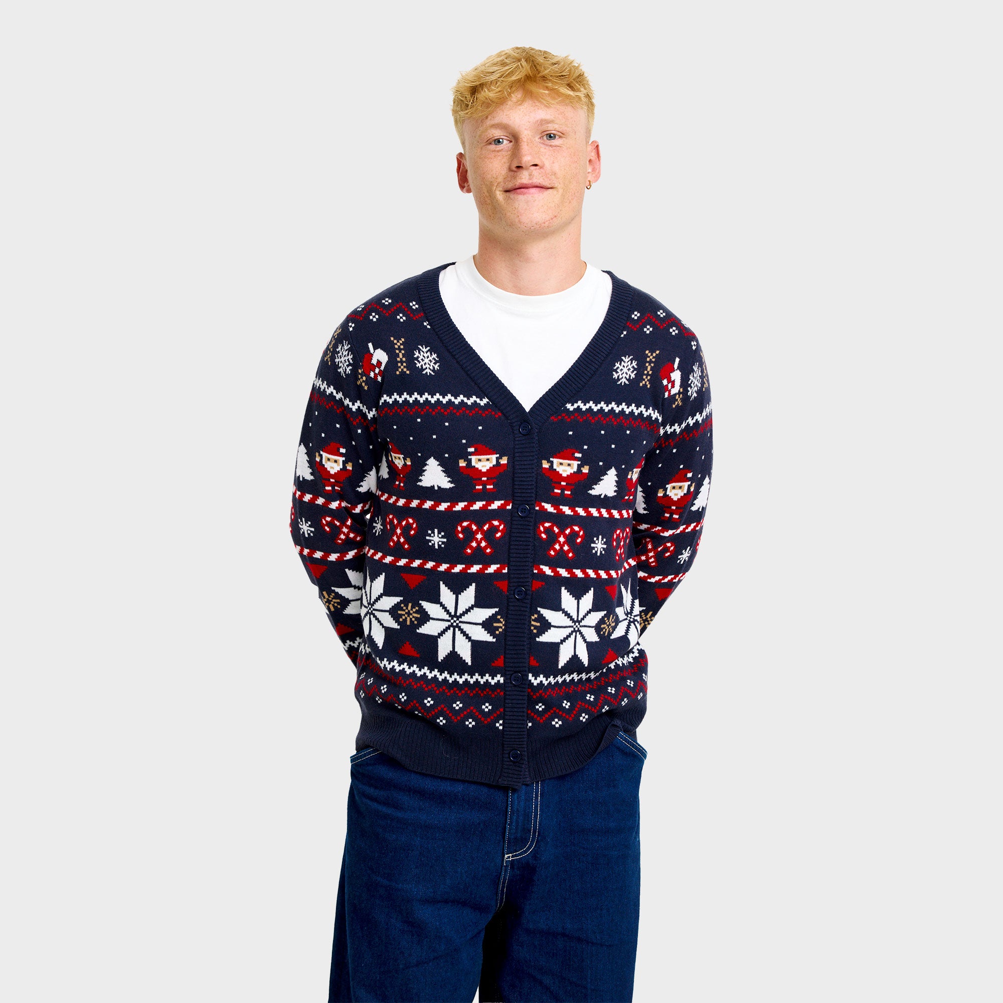 Santa's julecardigan - Herre